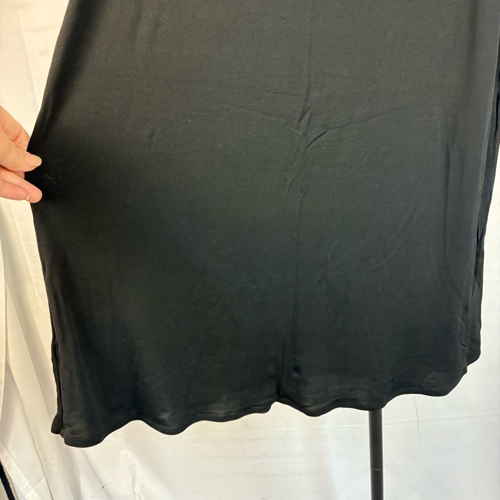 Eileen Fisher 100% Silk Black Long Tank XL - Picture 3 of 7